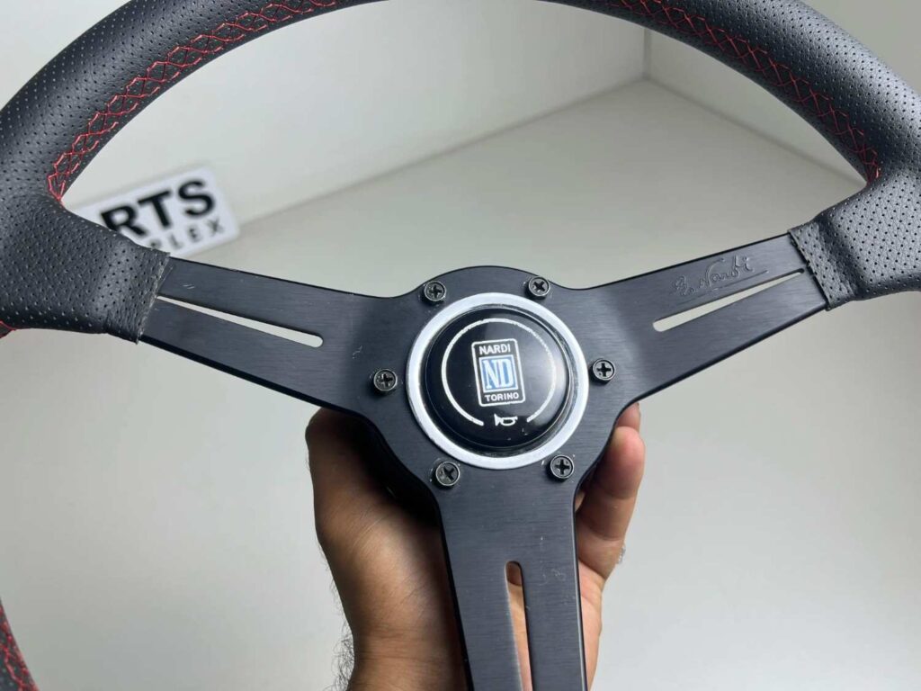 Nardi classic black with perforated leather 360mm for Toyota (10)