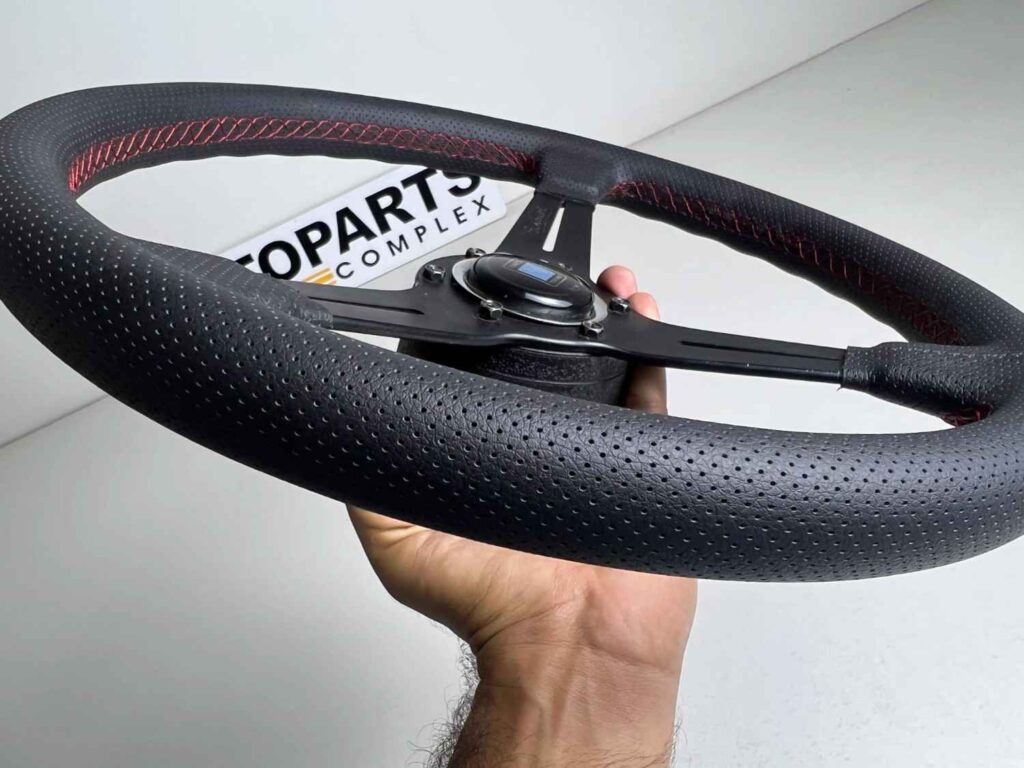 Nardi classic black with perforated leather 360mm for Toyota (12)