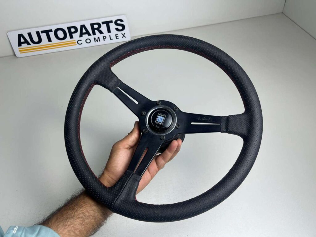 Nardi classic black with perforated leather 360mm for Toyota (3)
