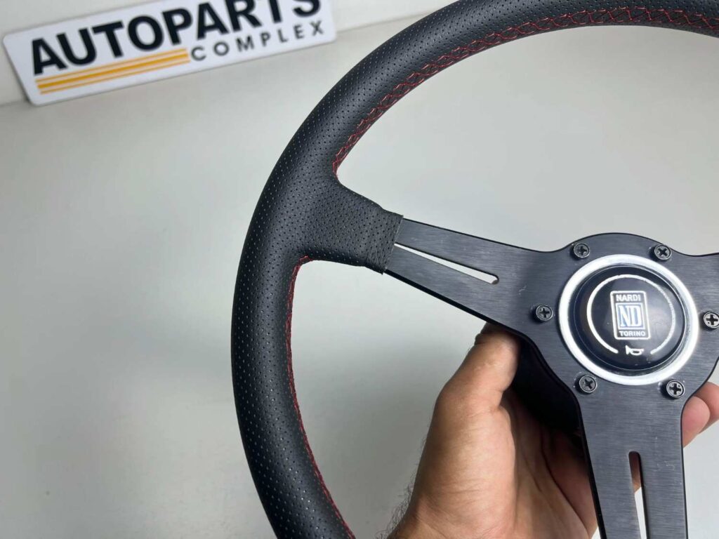 Nardi classic black with perforated leather 360mm for Toyota (5)