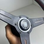 Nardi classic black with perforated leather 360mm for Toyota (8)