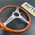 Nardi classic wooden 365mm with red Toyota horn button (9)