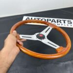 Vintage personal Collaudo Executive 390mm wooden steering wheel (12)