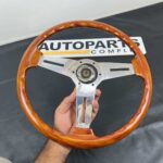 Vintage personal Collaudo Executive 390mm wooden steering wheel (14)