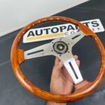 Vintage personal Collaudo Executive 390mm wooden steering wheel (2)