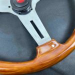 Vintage personal Collaudo Executive 390mm wooden steering wheel (7)