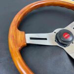 Vintage personal Collaudo Executive 390mm wooden steering wheel (8)